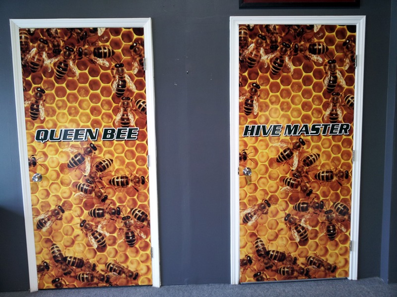Live honeybee swarm cleared from commercial piping